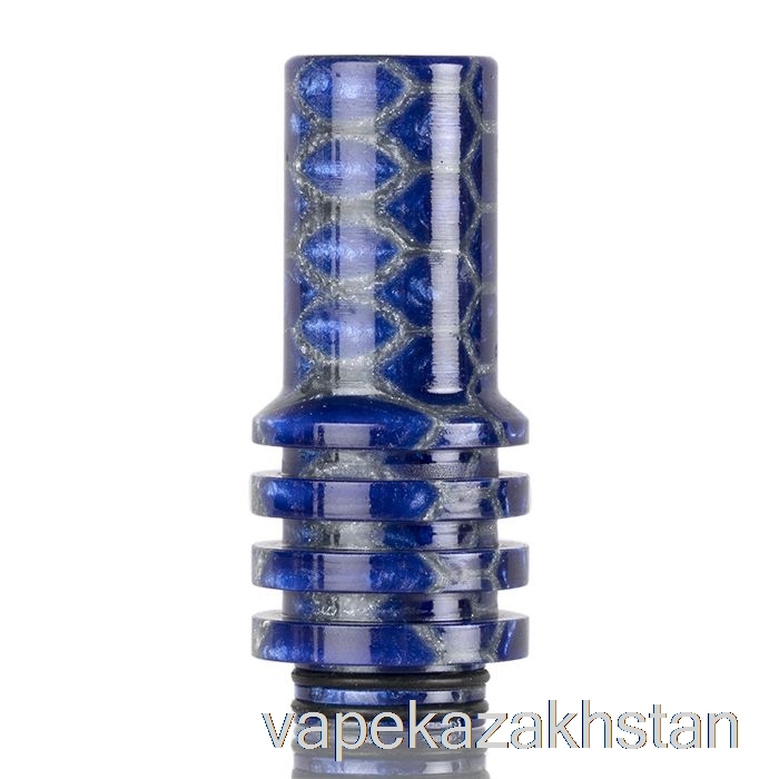 Vape Smoke 810 CHIMNEY Snakeskin Drip Tip Blue